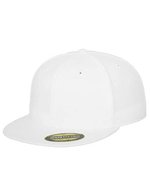 FLEXFIT Premium 210 Fitted Cap mit Flexfit, Heather Grey L/XL (7 1/4 - 7 5/8), FX6210 – White