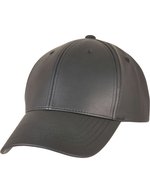 FLEXFIT Alpha Shape Dad Cap aus Kunstleder, Black One Size, FX6245AL – Bild 1