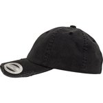 FLEXFIT Low Profile Destroyed Cap mit Messingverschluss, Black One Size, FX6245DC – Bild 4