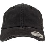 FLEXFIT Low Profile Destroyed Cap mit Messingverschluss, Black One Size, FX6245DC – Bild 5