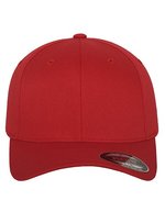 FLEXFIT Wooly Combed Cap mit Gummizug, Black L/XL, FX6277 – Rosso