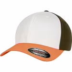 FLEXFIT 3-Tone Flexfit Cap mit Gummiband, Neon Orange/White S/M, FX6277TT – Bild 2