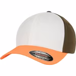 FLEXFIT 3-Tone Flexfit Cap mit Gummiband, Neon Orange/White S/M, FX6277TT – Bild 3