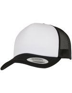 FLEXFIT Curved Foam Trucker Cap mit Mesh, Black/White One Size, FX6320W – Bild 2