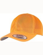 Flexfit 360° Omnimesh Cap mit Snapback, Black One Size, FX6360 – Orange neon