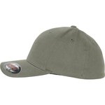 Flexfit Brushed Twill Cap mit Silberner Schirmunterseite, Black L/XL, FX6377 – Bild 5