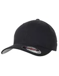 Flexfit Brushed Twill Cap with Silver Under-Visor, Black L/XL, FX6377 – image 1