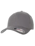 Flexfit Brushed Twill Cap with Silver Under-Visor, Black L/XL, FX6377 – Grey
