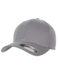 Flexfit Wool-Blend Cap with Silver Visor, Navy L/XL, FX6477 – Grey