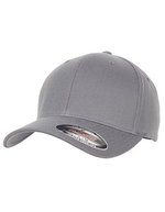 Flexfit Wolle-Mix Cap mit Silberschirm, Navy L/XL, FX6477 – Grigio