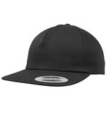 FLEXFIT Unstrukturierte 5-Panel Snapback Cap, Black One Size, FX6502 – Bild 2