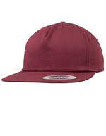 FLEXFIT Unstrukturierte 5-Panel Snapback Cap, Black One Size, FX6502 – Maroon
