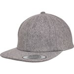 FLEXFIT Melton Cap mit flachem Schirm, Black One Size, FX6502MC – Bild 3