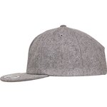 FLEXFIT Melton Cap mit flachem Schirm, Black One Size, FX6502MC – Bild 5