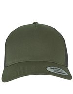 FLEXFIT 5-Panel Retro Trucker Cap Baumwolle-Mesh, Charcoal One Size, FX6506 – Chocolate Chip/Greyish Brown