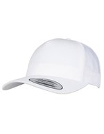 FLEXFIT 5-Panel Retro Trucker Cap Baumwolle-Mesh, Charcoal One Size, FX6506 – White