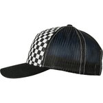 FLEXFIT Checkerboard Retro Trucker Cap, Black/White One Size, FX6506CB – Bild 4