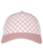 FLEXFIT Checkerboard Retro Trucker Cap, Black/White One Size, FX6506CB – Lightrose/White