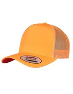 FLEXFIT Neon Retro Trucker Cap in Gelb/Orange – Neon Orange