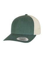 FLEXFIT 5-Panel Retro Trucker Cap 2-Tone, Black/White One Size, FX6506T – Green/Beige