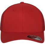 Flexfit Mesh Trucker Cap 6-Panel, Cranberry S/M, FX6511 – Bild 6