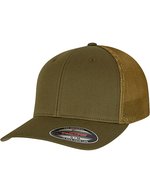 Flexfit Mesh Trucker Cap 6-Panel, Cranberry S/M, FX6511 – Mossgreen