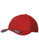 Flexfit Mesh Trucker Cap 6-Panel, Cranberry S/M, FX6511 – Red