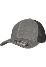 FLEXFIT Retro Trucker Melange Cap Khaki, Khaki/Black Mesh L/XL, FX6511M – Bild 1