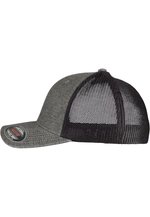 FLEXFIT Retro Trucker Melange Cap Khaki, Khaki/Black Mesh L/XL, FX6511M – Bild 4