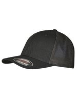 FLEXFIT Recycelte Mesh-Trucker Cap Baumwolle, Black/Black L/XL, FX6511RM – Bild 2