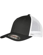 FLEXFIT Recycelte Mesh-Trucker Cap Baumwolle, Black/Black L/XL, FX6511RM – Noir/Blanc