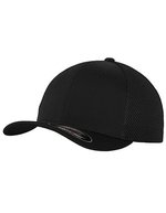 Flexfit Tactel Mesh Cap 6-Panel – Black