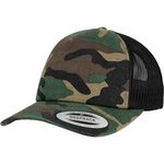 Flexfit Camo Trucker Cap mit Mesh, Dark Camo/Black One Size, FX6606C – Bild 3
