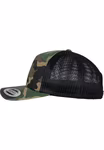 Flexfit Camo Trucker Cap mit Mesh, Dark Camo/Black One Size, FX6606C – Bild 5