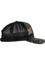 Flexfit Camo Trucker Cap mit Mesh, Dark Camo/Black One Size, FX6606C – Bild 6