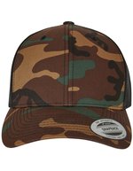 FLEXFIT Retro Trucker Camo Cap mit Mesh, Camo/Black One Size, FX6606CA – Bild 3