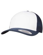 FLEXFIT Retro Trucker Cap mit Netzteil, Black/White One Size, FX6606CF – Navy/White/Navy