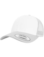 FLEXFIT Retro Trucker Cap mit Netzteil, Black/White One Size, FX6606CF – Silver/White/Silver
