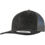 Flexfit Casquette Trucker en velours côtelé noir, Black One Size, FX6606CT – Bild 1