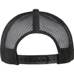 FLEXFIT Leder Trucker Cap mit Mesh-Rückseite, Maroon/Black One Size, FX6606LT – Bild 4