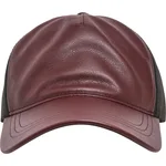 FLEXFIT Leder Trucker Cap mit Mesh-Rückseite, Maroon/Black One Size, FX6606LT – Bild 6