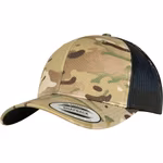 FLEXFIT Retro Trucker Cap im Multicam-Look – Arid/Brown