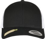 FLEXFIT Recycelte Trucker Cap mit Snapbackverschluss, Black/White One Size, FX6606RT – Bild 3