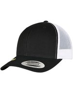 FLEXFIT Recycelte Trucker Cap mit Snapbackverschluss, Black/White One Size, FX6606RT – Bild 2