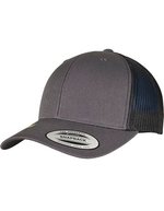 FLEXFIT Recycelte Trucker Cap mit Snapbackverschluss, Black/White One Size, FX6606RT – Anthracite/Noir