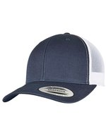 FLEXFIT Recycelte Trucker Cap mit Snapbackverschluss, Black/White One Size, FX6606RT – Marine/Blanc
