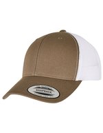 FLEXFIT Recycelte Trucker Cap mit Snapbackverschluss, Black/White One Size, FX6606RT – Olive/Blanc