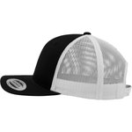 FLEXFIT Retro Trucker Cap mit 2-Tone Design, Black/White One Size, FX6606T – Bild 5