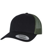 FLEXFIT Retro Trucker Cap mit 2-Tone Design – Black/Loden