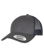 FLEXFIT Retro Trucker Cap mit 2-Tone Design, Black/White One Size, FX6606T – Antracite/Blu navy